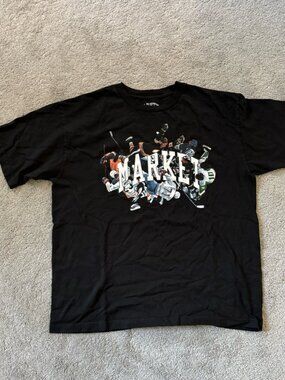 MARKET Hockey Players Graphic T-Shirt XL Black Cotton